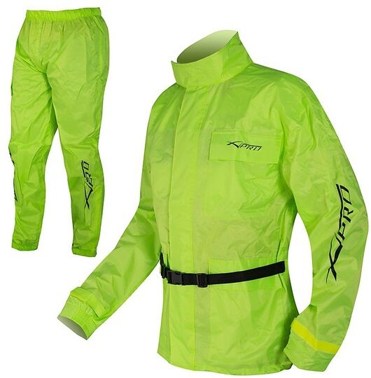 American-pro Tuta Antipioggia 2 Pezzi Moto A-Pro Modello Nowet Giallo Flu taglia XL