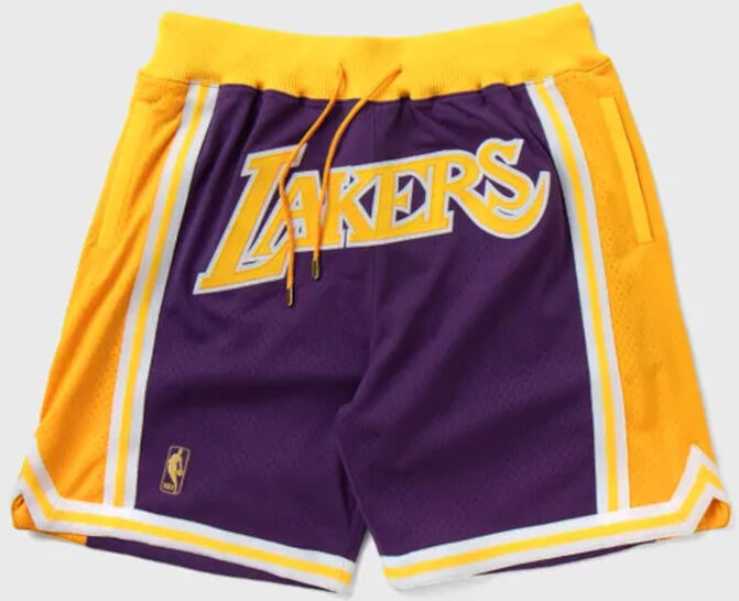 Nike Pantaloncini Shorts Basket NBA UOMO JUST DON L.A LAKERS Giallo Poliestere