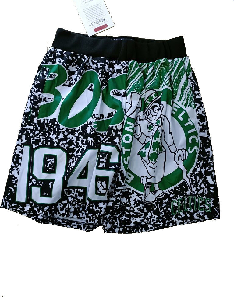 Nike Pantaloncini UOMO Mitchell & Ness Boston Celtics Hardwood Classics Multicolor