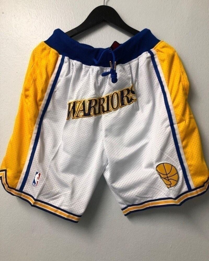 Nike Pantaloncini Shorts UOMO just Don WARRIORS NBA HardWood Classic Poliestere