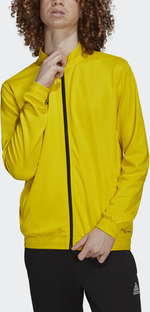 adidas Giacca Tuta Sportiva UOMO Giallo Entrada Training con tasche Poliestere