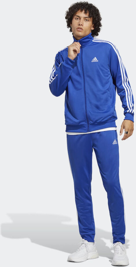 adidas Tuta Intera Completa UOMO Royal Basic 3-Stripes Tricot