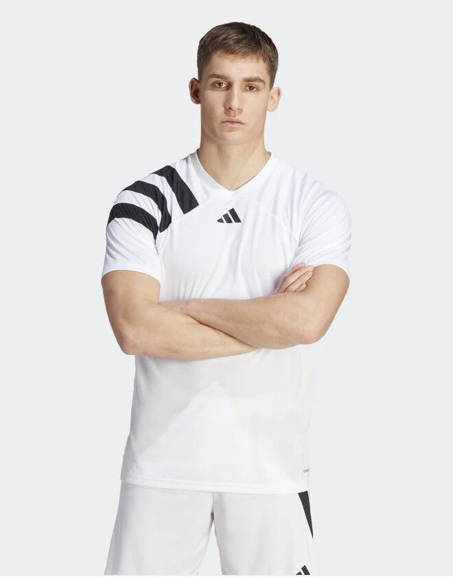 adidas Maglia Shirt UOMO Bianco FORTORE23 Jersey Football Training Multisport