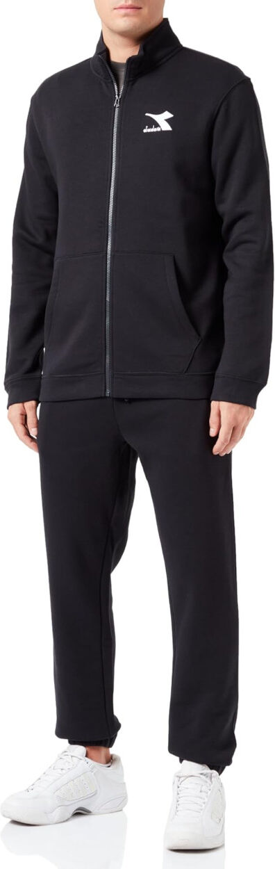 Diadora Tuta Intera Completa UOMO FZ CORE Fleece Nero