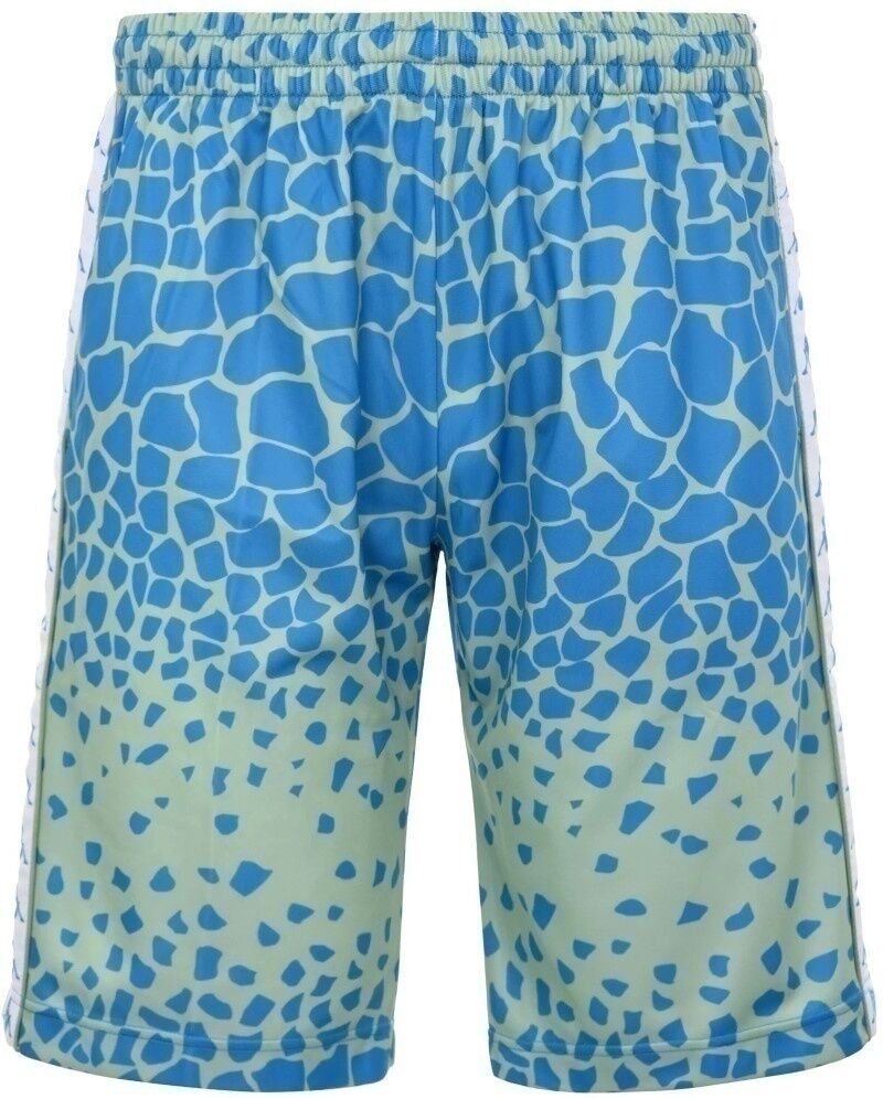 Kappa Pantaloncini Shorts UOMO Banda 222 Green Dusty-Blue Smu SAIO GRAPHIK