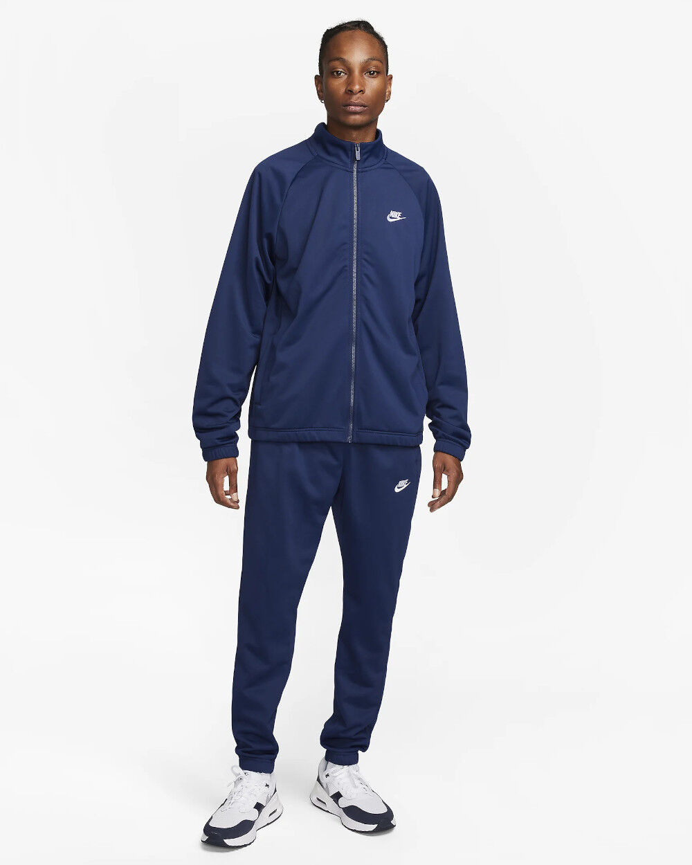 Nike Tuta Intera Completa UOMO Club Blu Poliestere Collo Alto Tempo Libero