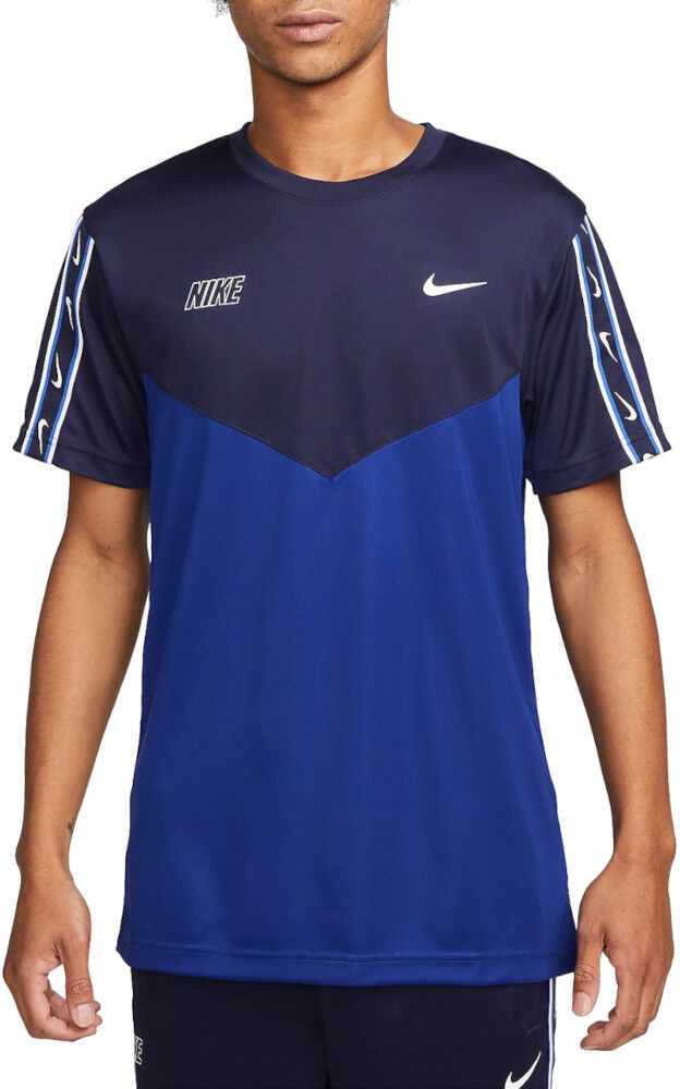 Nike T-shirt maglia maglietta UOMO Blu . NSW REPEAT SW PK TEE poliestere