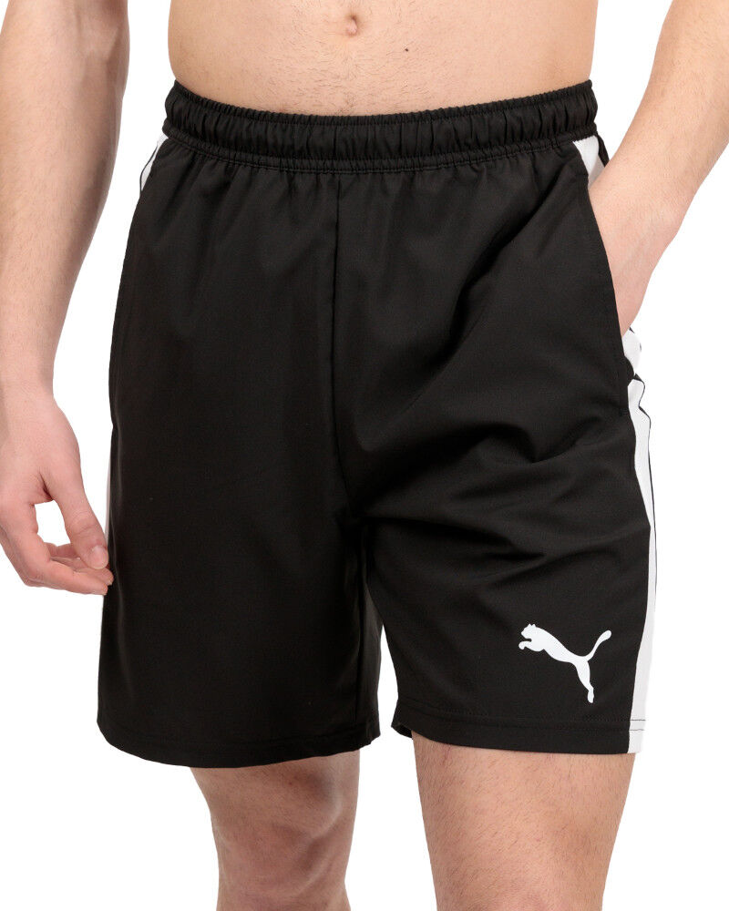 Puma Pantaloncini Bermuda Shorts UOMO Nero TeamLiga Padel tennis con tasche