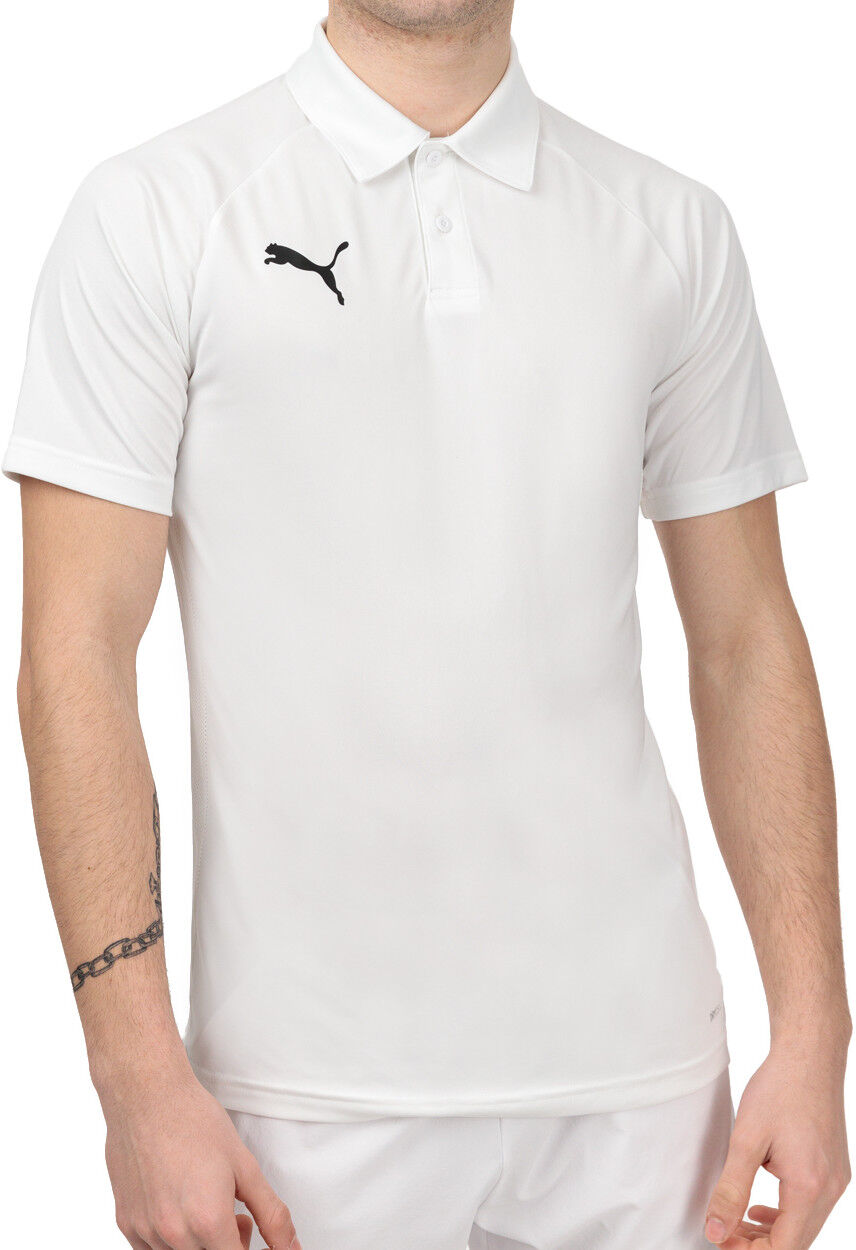 Puma Polo Maglia Padel Tennis UOMO teamLIGA Bianco poliestere