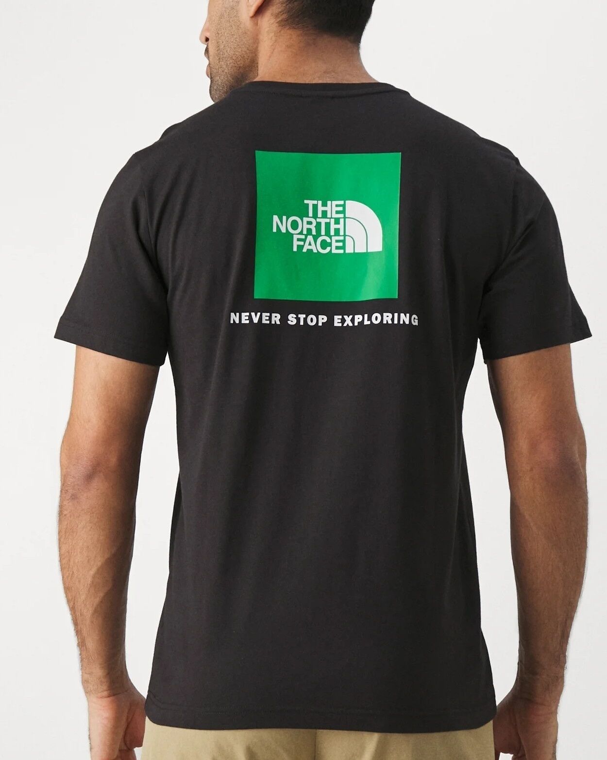 The North Face T-shirt maglia maglietta Girocollo UOMO Nero Optic REDBOX Tee