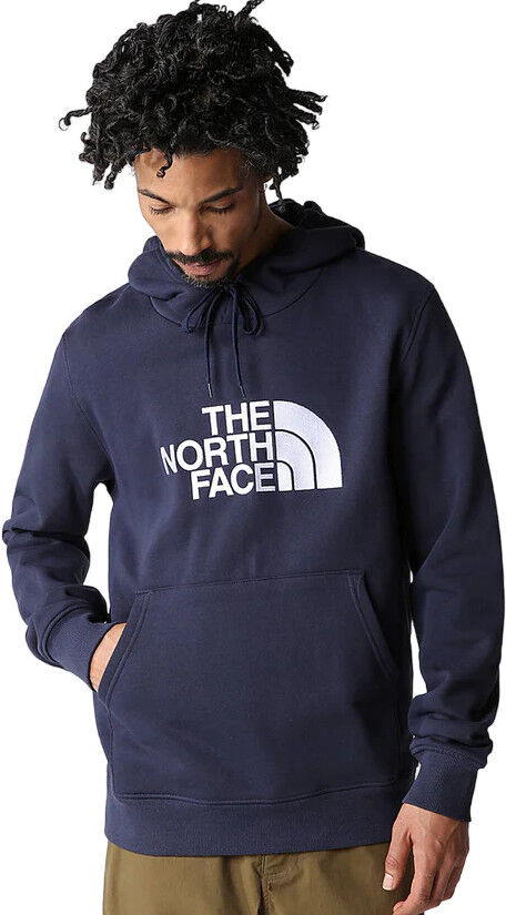 The North Face Felpa Cappuccio Hoodie UOMO Light Drew Peak Pullover Blu