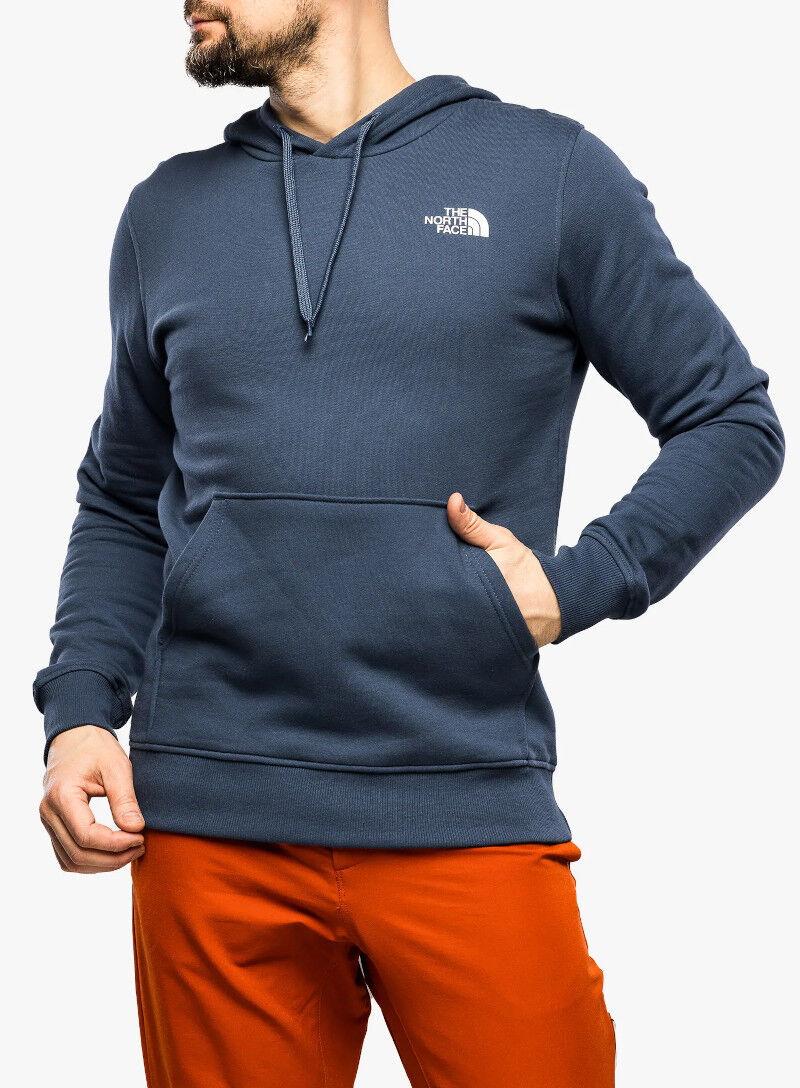 The North Face Felpa Cappuccio Hoodie UOMO Simple Dome Pullover Blu Cotone