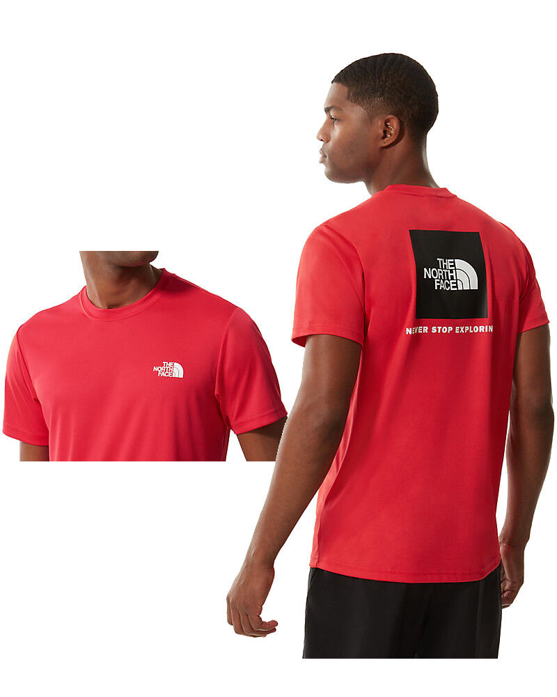 The North Face Maglia Allenamento Training T-shirt UOMO REAXION RED BOX TE