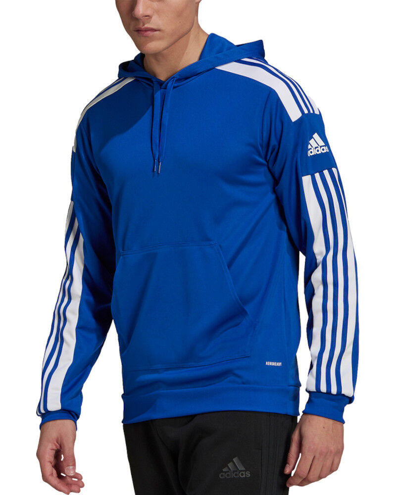 adidas Felpa Cappuccio Hoodie UOMO Squadra 21 Royal poliestere Aeroready