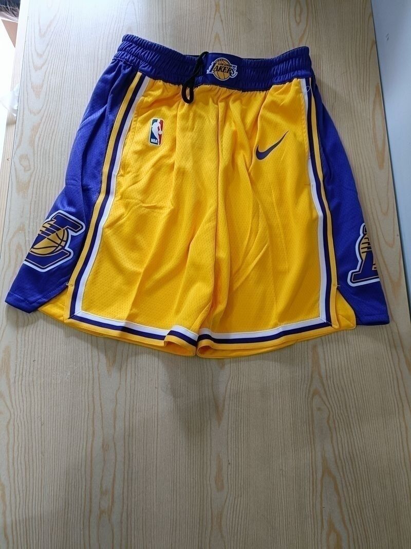 Nike Pantaloncini Shorts UOMO Los Angeles Lakers Anthony Giallo basket NBA