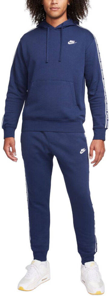 Nike Tuta Intera Completa UOMO Club Fleece HD Blu con tasche Cotone Felpato