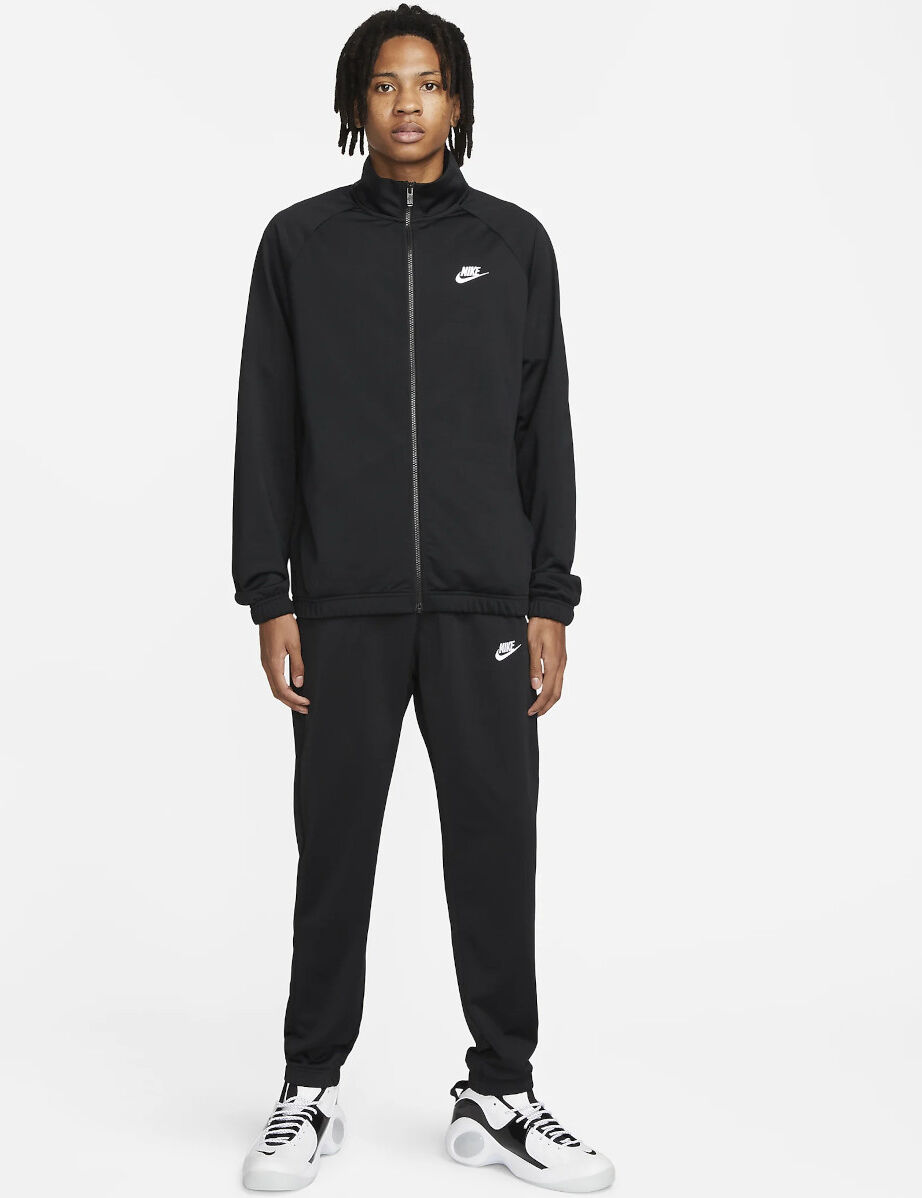 Nike Tuta Intera Completa UOMO Club Nero Poliestere Tricot