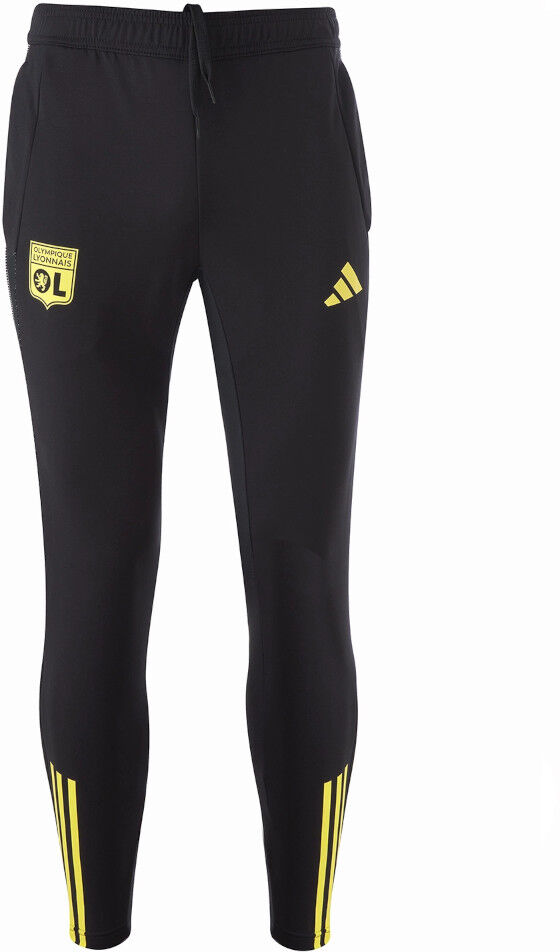 adidas Lione OL Lyon Olympique Pantaloni tuta Pants 2023 24 Tiro Training Nero