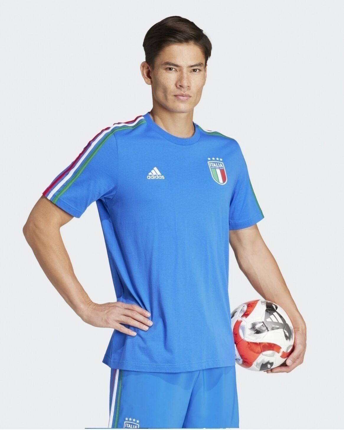 adidas Italia Italy FIGC T-shirt maglia maglietta DNA UOMO Azzurro Euro 2024