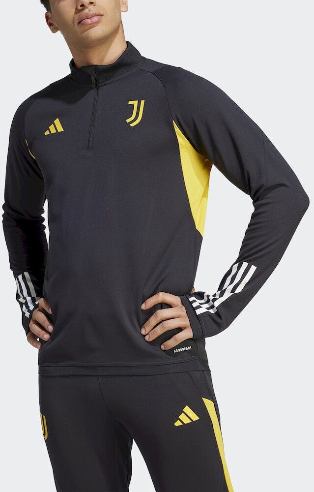 adidas Juventus Felpa Allenamento Training Top Nero UOMO Tiro 23 Mezza zip