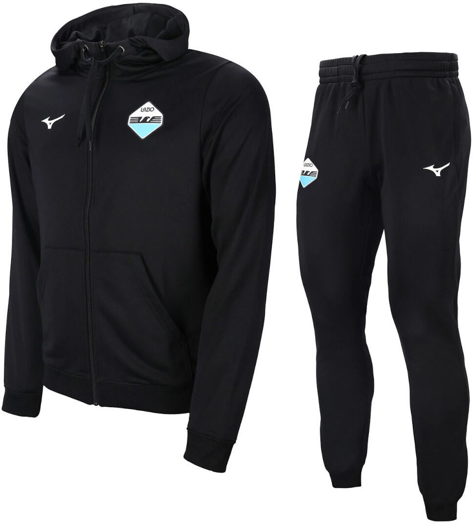 Mizuno SS Lazio Tuta intera completa sportiva 2023 24 FANWEAR Cappuccio Nero