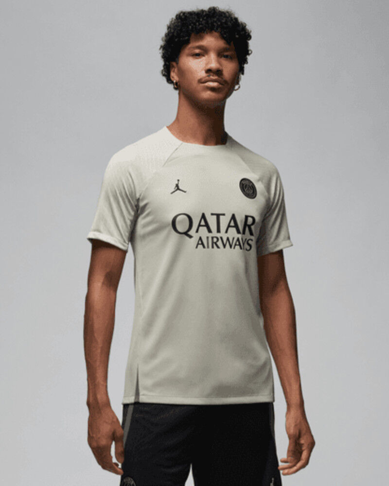 Nike PSG Jordan Maglia Allenamento Training Beige Strike 2023 24