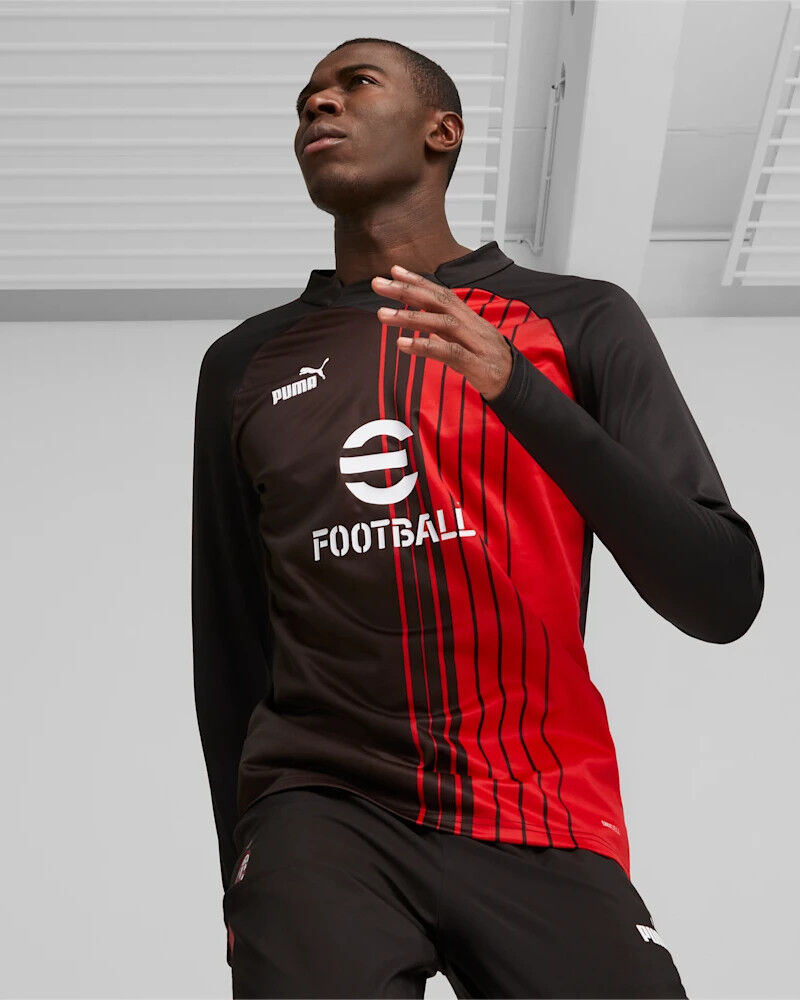 Puma Ac Milan Felpa Allenamento Pre match Top sweat Rosso 2023