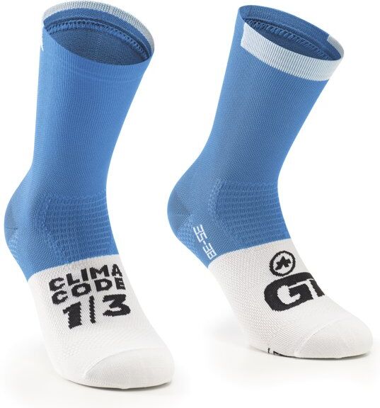 Assos GT - calzini ciclismo Light Blue/White 0 (EU 35-38)