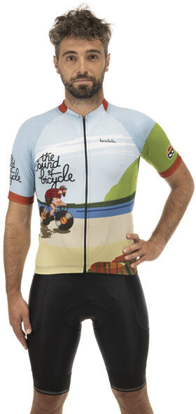 Biciclista Right On - maglia ciclismo - uomo Blue/Green/Beige XL