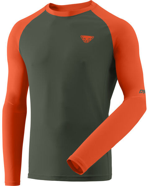 Dynafit Alpine Pro - maglia a manica lunga - uomo Green/Dark Orange 52