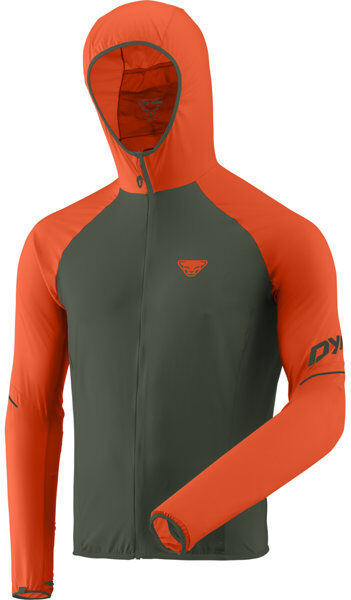 Dynafit Alpine Wind 2 - giacca trail running - uomo Green/Orange 50