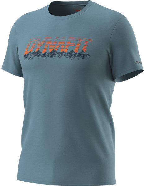 Dynafit Graphic - T-Shirt - uomo Light Blue/Orange/Dark Blue 52