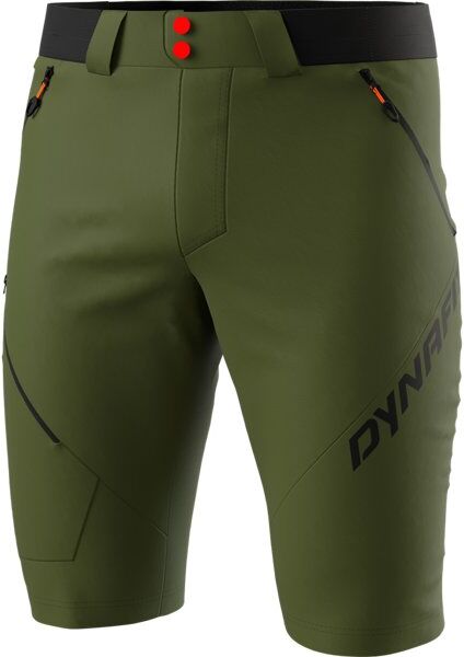 Dynafit Transalper 4 Dst - pantaloni corti trekking - uomo Dark Green/Black/Red S