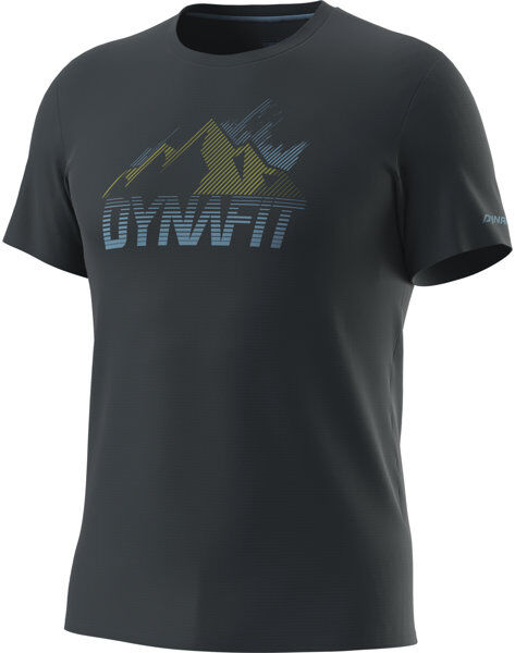 Dynafit Transalper Graphic S/S - T-shirt - uomo Dark Blue/Dark Green/Blue S