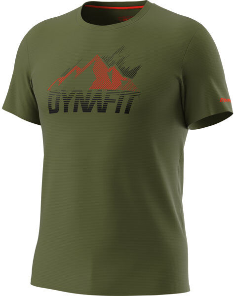 Dynafit Transalper Graphic S/S - T-shirt - uomo Dark Green/Black/Red L