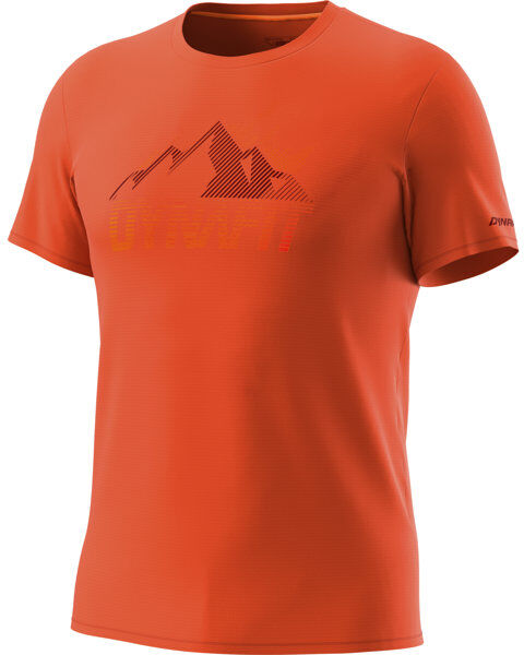 Dynafit Transalper Graphic S/S - T-shirt - uomo Orange/Dark Red S