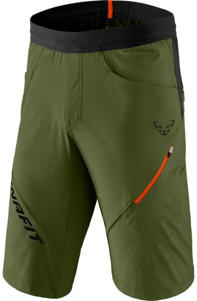 Dynafit Transalper Hybrid - pantaloni corti trekking - uomo Dark Green/Black/Red 50