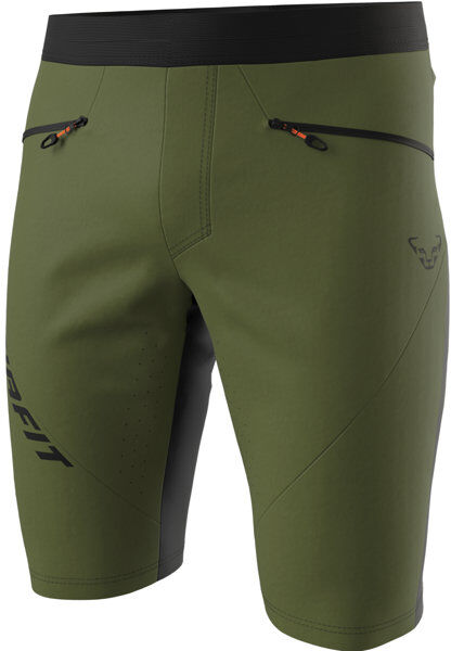 Dynafit Traverse Dst - pantaloni corti alpinismo - uomo Dark Green/Black/Red XL