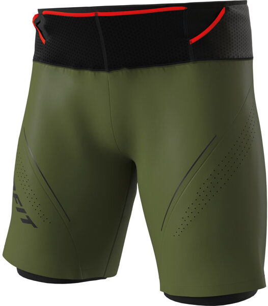 Dynafit Ultra 2/1 - pantaloni trail running - uomo Dark Green/Black/Red XL