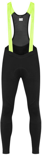 Hot Stuff Race Bibtrousers - pantaloni lunghi bici - uomo Black/Yellow 2XL