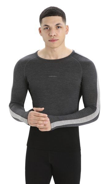 Icebreaker 200 ZoneKnit Merino - maglietta tecnica manica lunga - uomo Black L