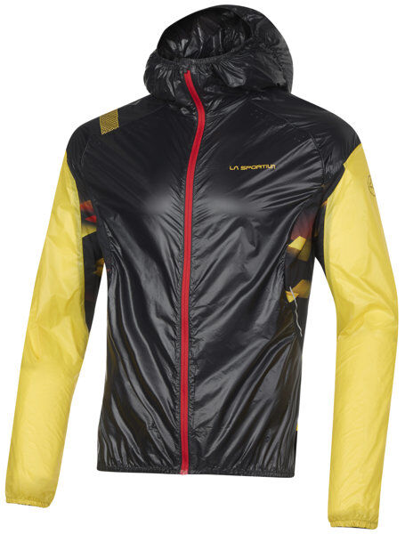 La Sportiva Blizzard Windbreaker M - giacca trail running - uomo Black/Yellow S