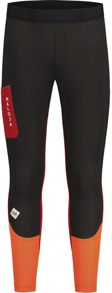 maloja PiglonM. - pantaloni sci di fondo - uomo Black/Red/Orange S