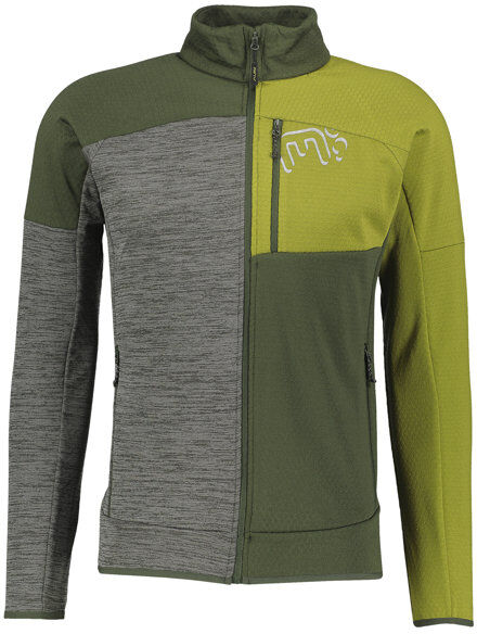 Meru Busselton Mock Neck Fz M - felpa in pile - uomo Green/Grey 2XL