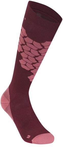 Meru Ski Touring - calze da sci Dark Red/Pink 36/38