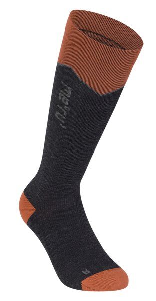 Meru Ski Wool - calze da sci Grey/Orange 39/41