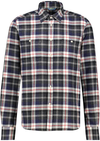 Meru Waimate Flannel L/S M - camicia maniche lunghe - uomo Black/Blue/Red/White M