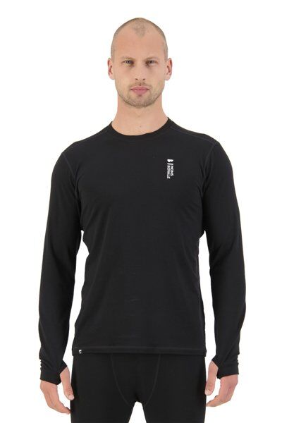 Mons Royale Cascade Merino Flex 200 LS - maglietta tecnica - uomo Black L