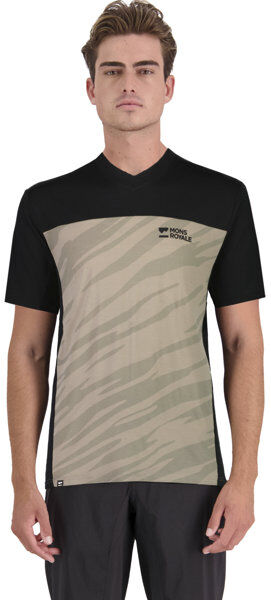 Mons Royale Redwood Enduro VT - maglia MTB - uomo Black/Beige S