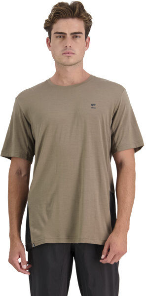 Mons Royale Tarn Merino Shift - T-shirt - uomo Beige/Black L